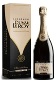 Шампанское Дюваль-Леруа, Блан де Блан Гран Крю, АОС Шампань 0,75 в подарочной упаковке